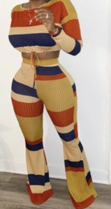 color block badii two piece