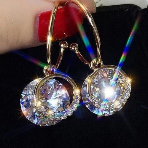 glitzy hoop earrings